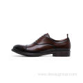 Cap toe Comfortable Dress Men Shoe Cow Leather